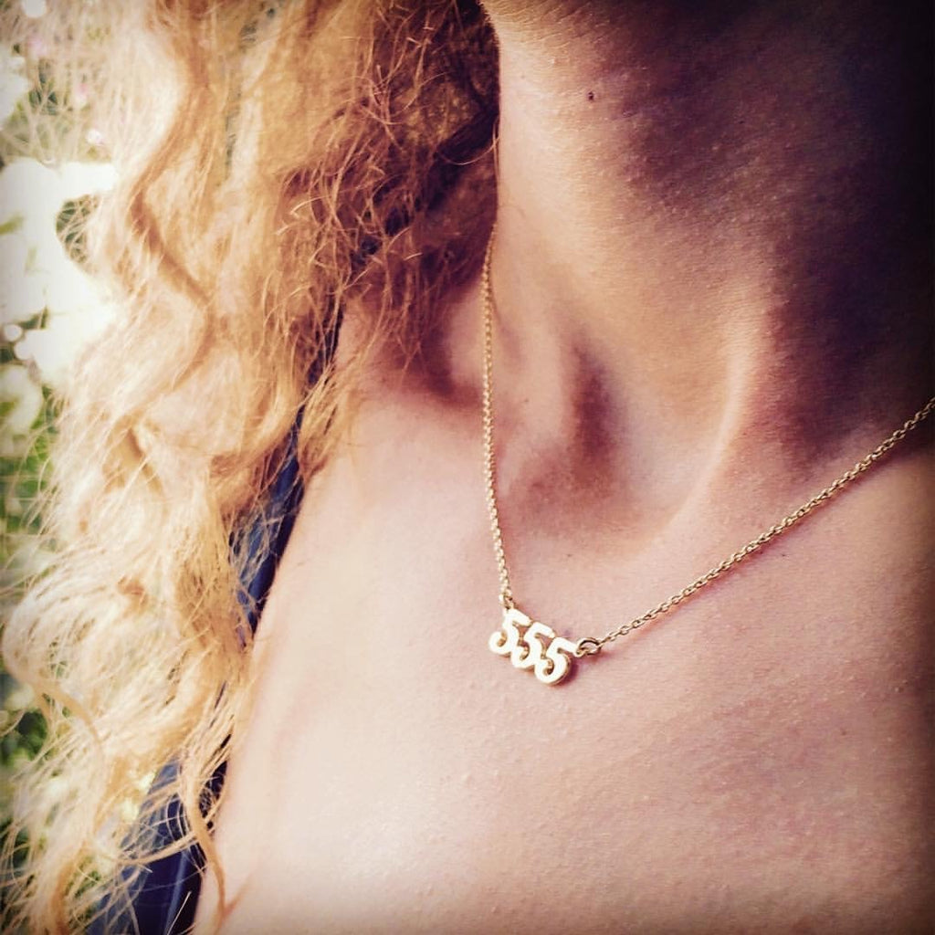 Hamsa 555 necklace