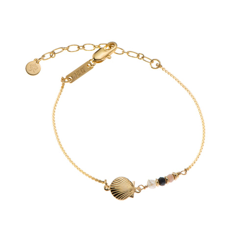 Liya chain Bracelet with S sea shell
