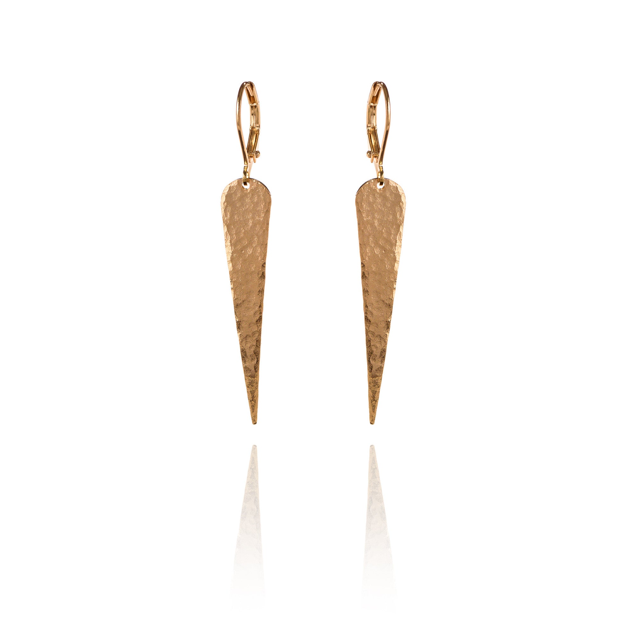 Hammered Spike Earrings