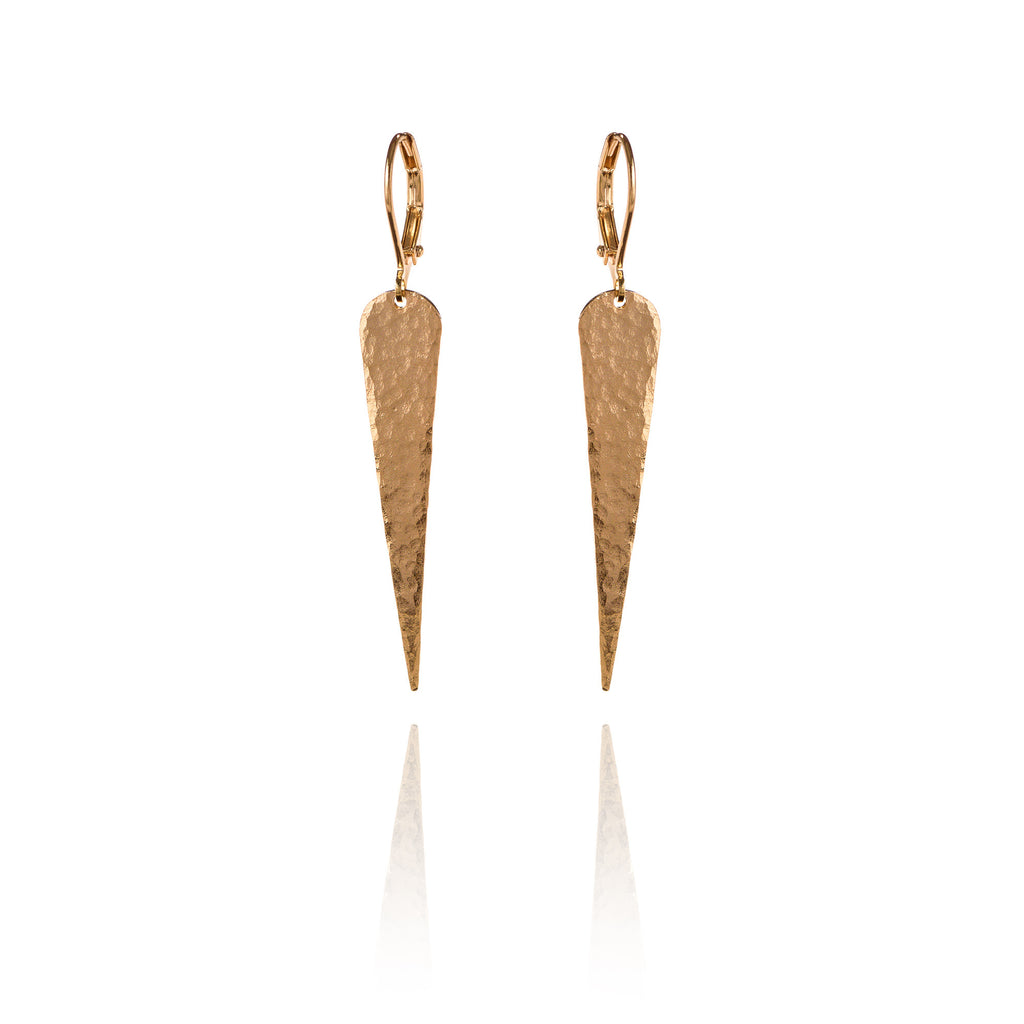 Hammered Spike Earrings