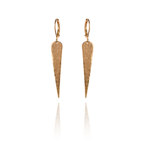 Hammered Spike Earrings