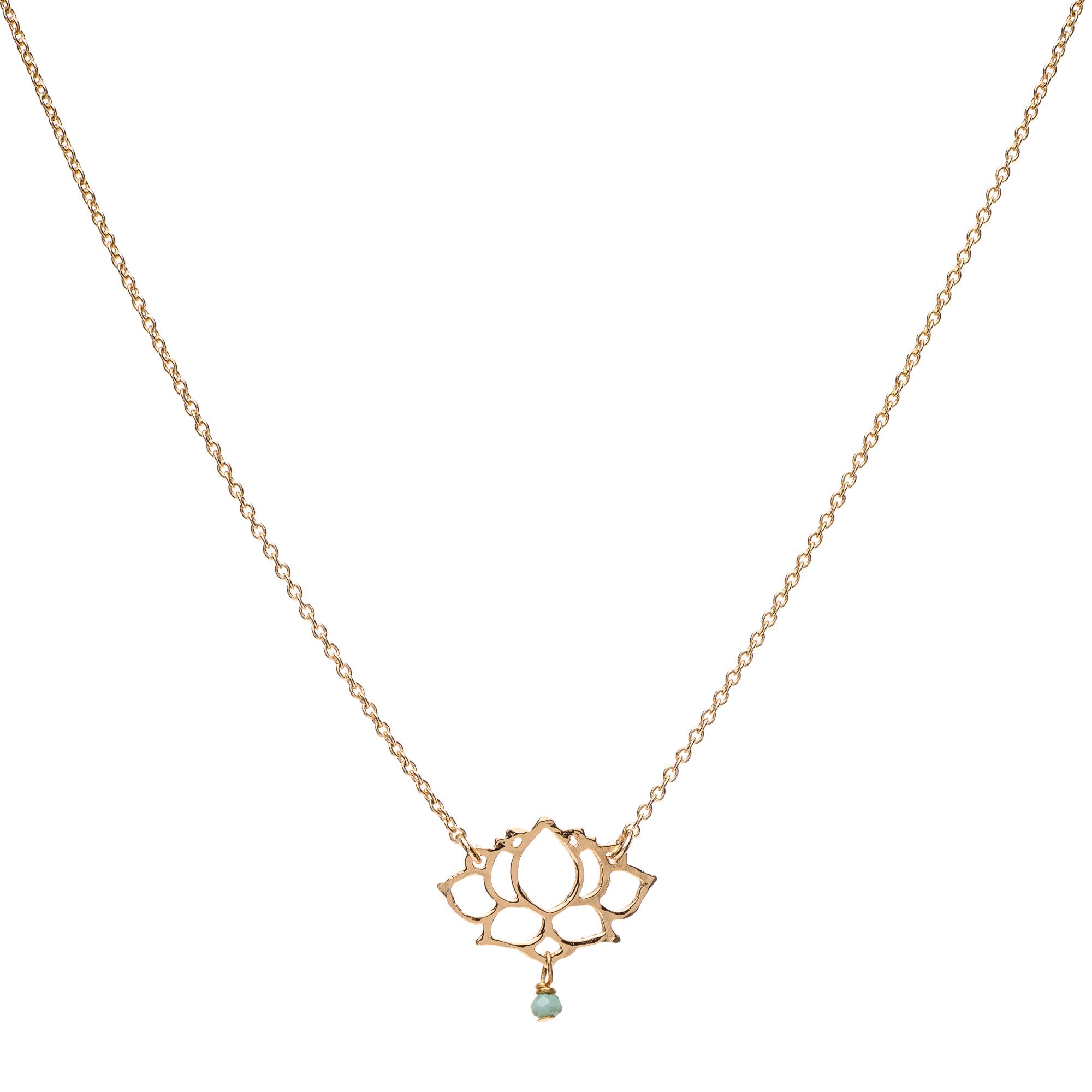 S Lotus Pendant with Romi Chain Necklace