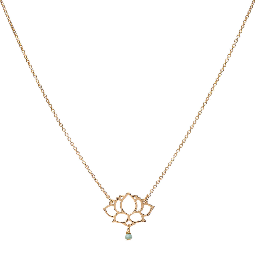 S Lotus Pendant with Romi Chain Necklace