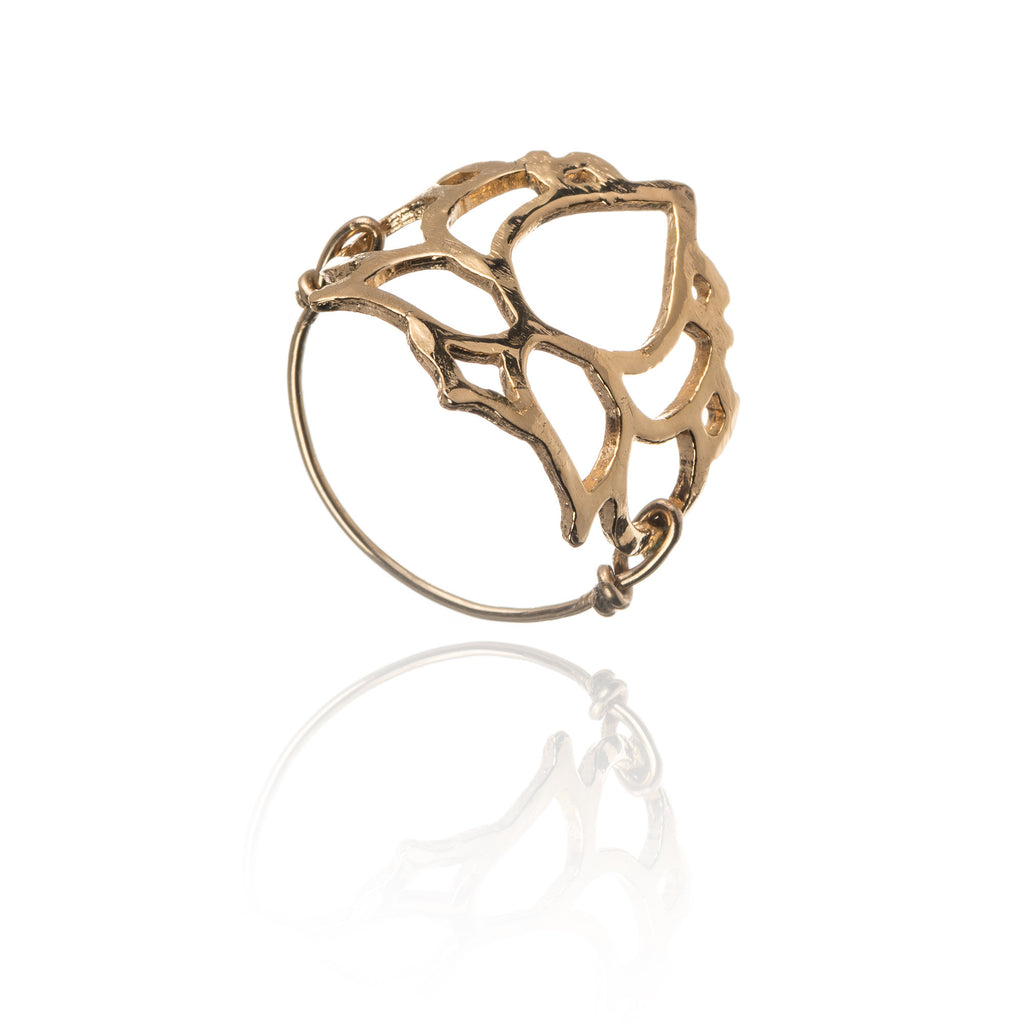 Handmade Lotus Ring