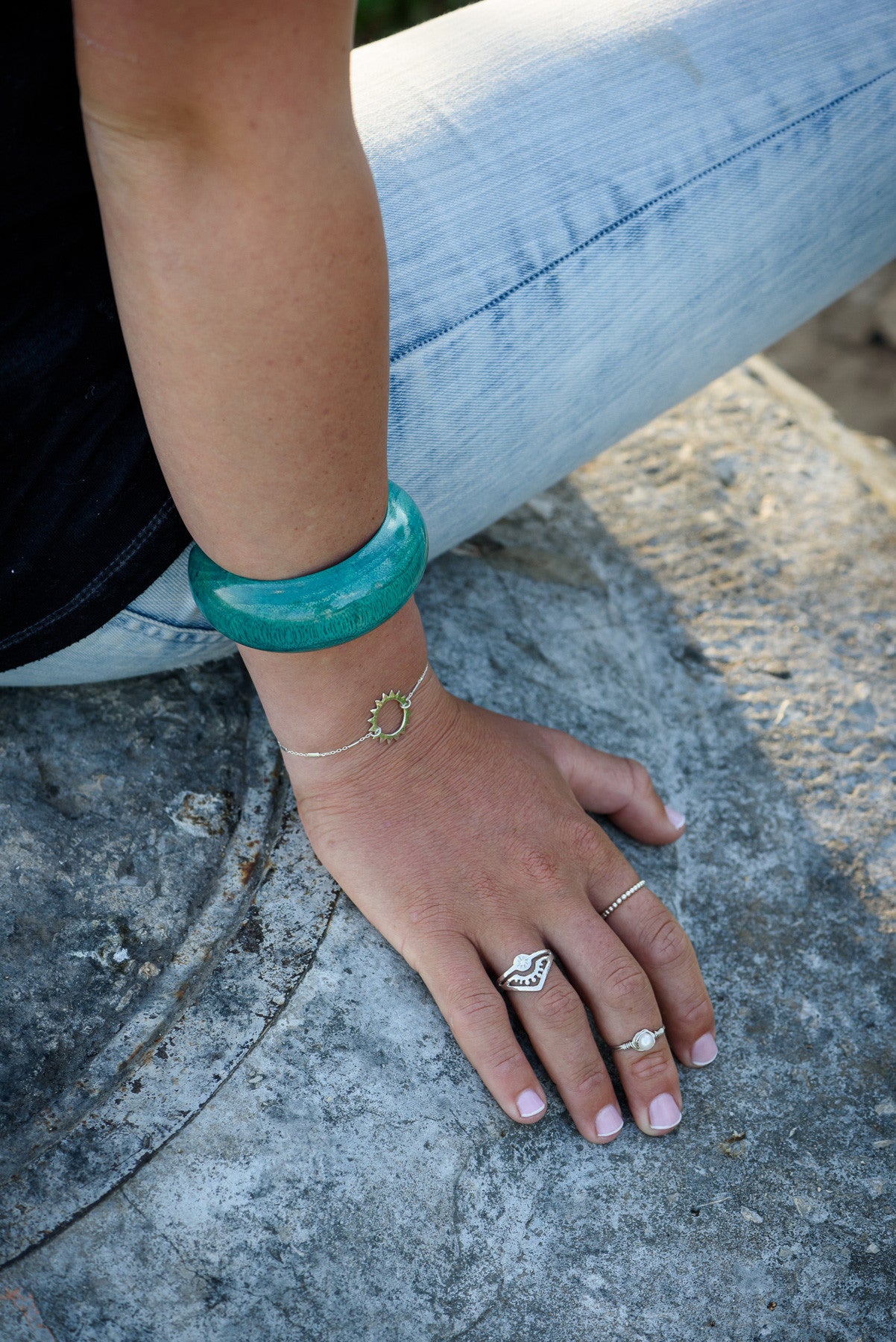 Liya chain with S Sun Pendant