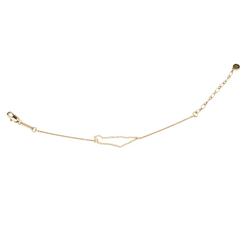 Bracelet - Israel Map Outline & Helen Chain Bracelet