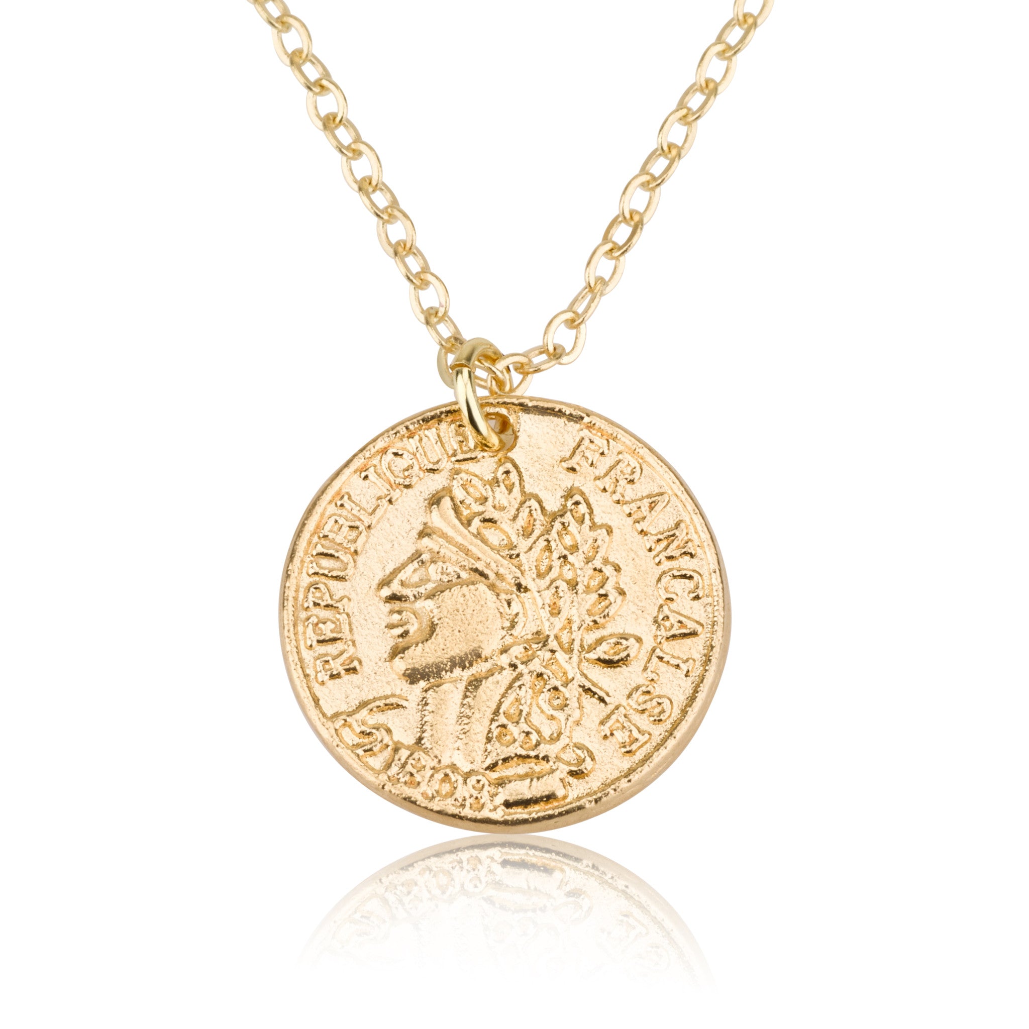 Necklaces - Ancient Coin Pendant & Helen Chain Necklace