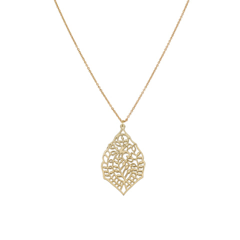 Necklaces - Big Leaf & Helen Chain Necklace
