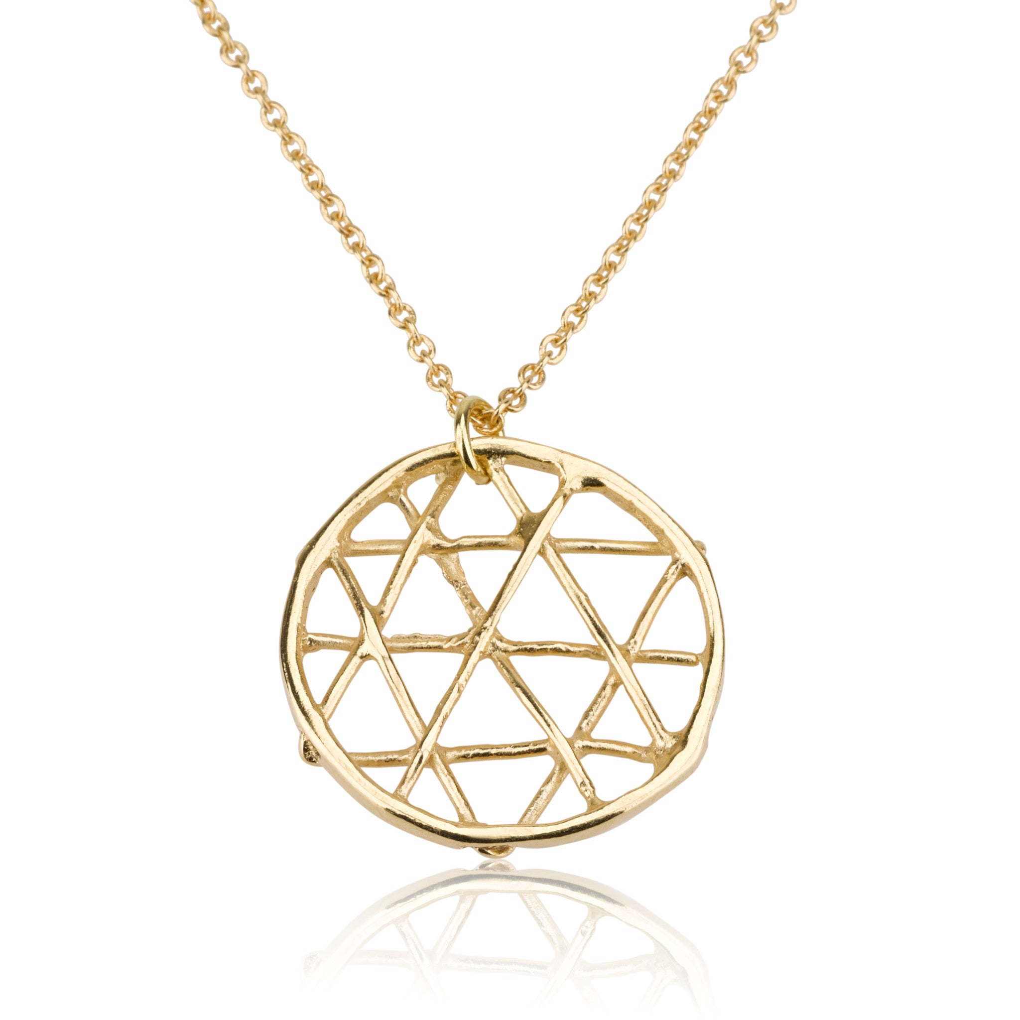 Necklaces - David's Star Dream Catcher Pendant & Helen Chain Necklace