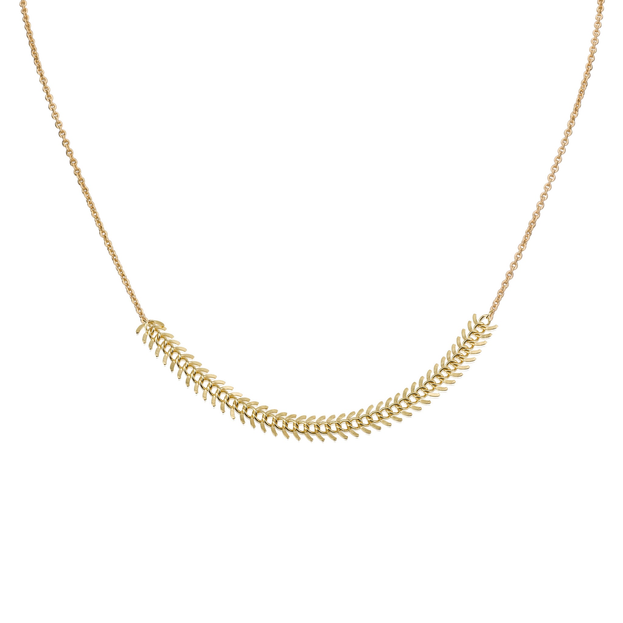 Necklaces - Helen Chain & Bones "smile" Necklace