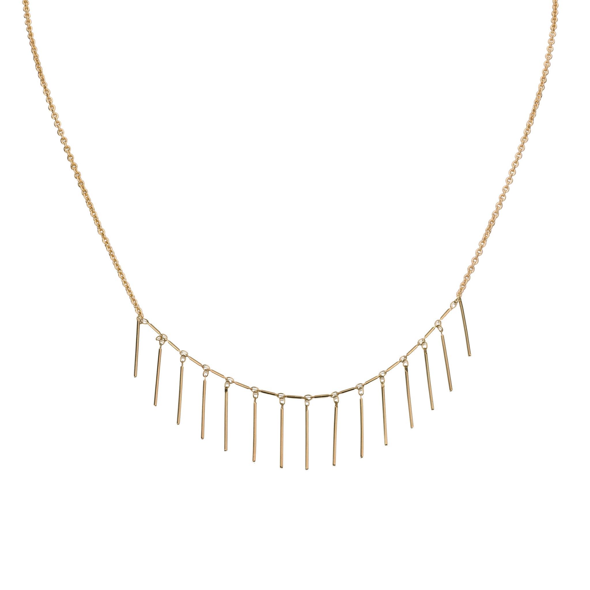 Necklaces - Helen Chain & Quill "smile" Necklace