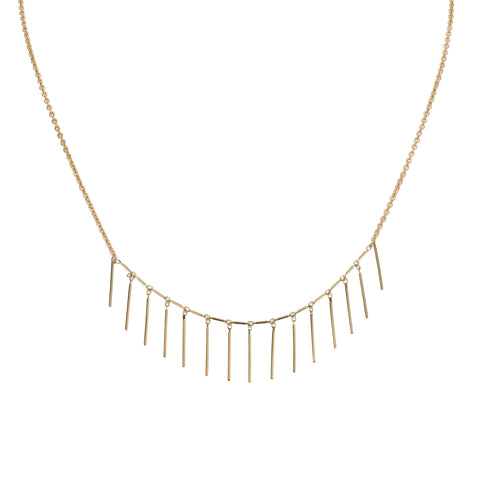 Necklaces - Helen Chain & Quill "smile" Necklace