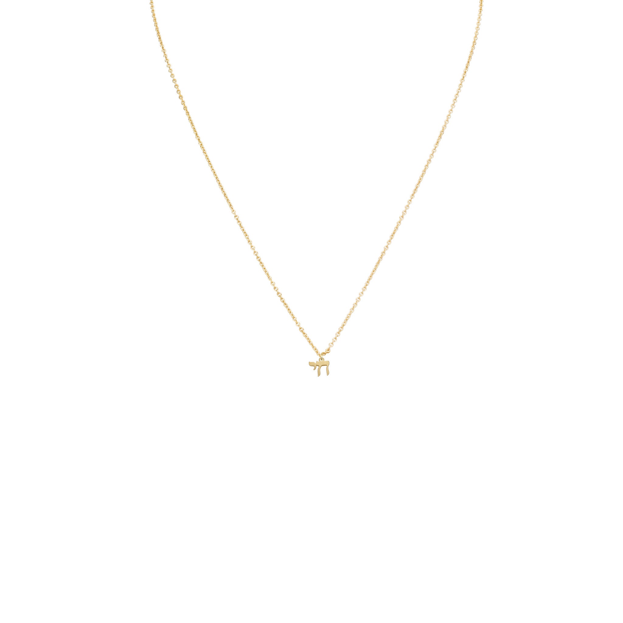 Necklaces - Small "chai" + Helen Chain Necklace