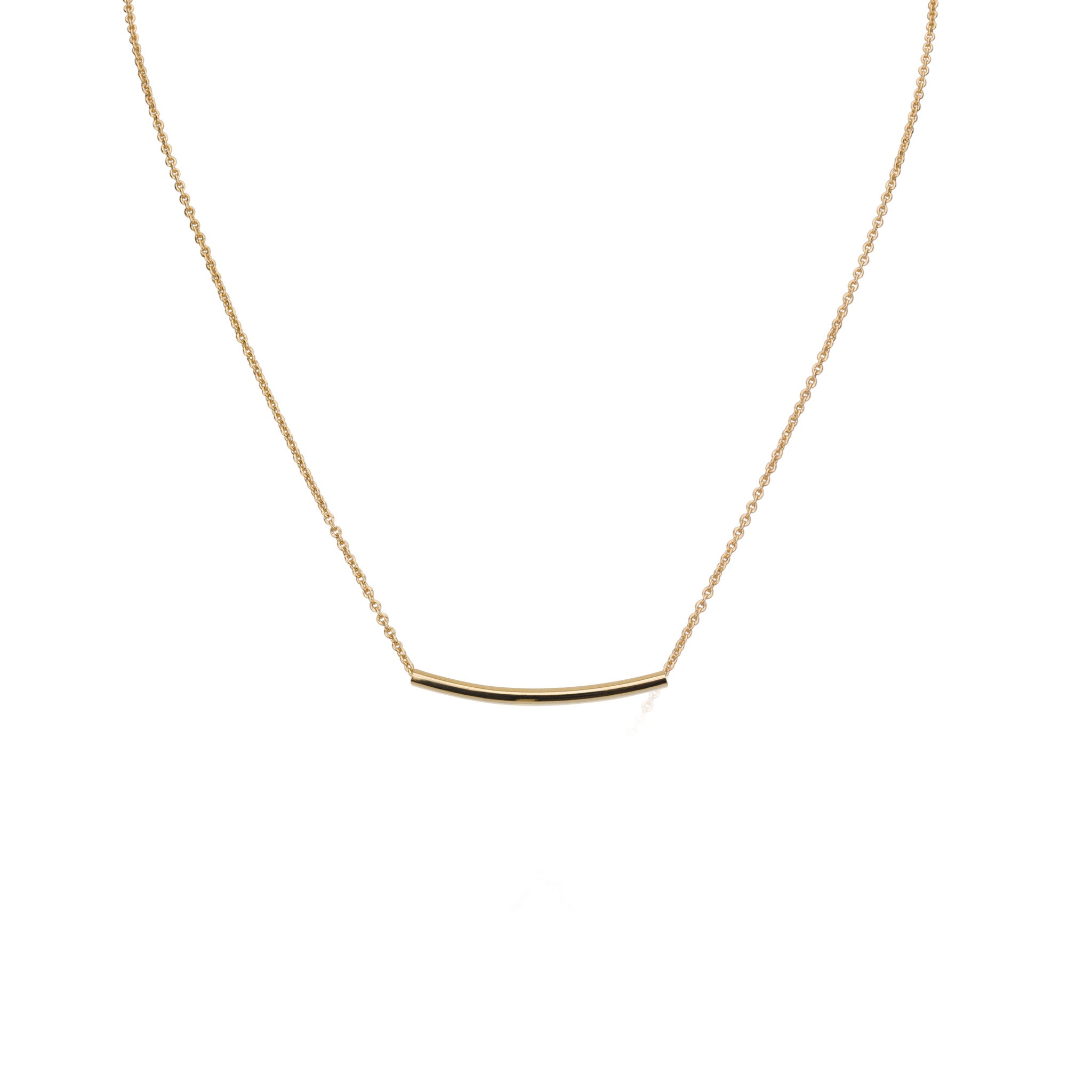 Necklaces - Small Delicate Tube & Helen Chain Necklace