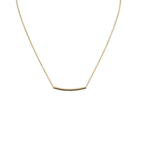 Necklaces - Small Delicate Tube & Helen Chain Necklace