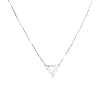 Necklaces - Small Power Triangle & Helen Chain Necklace