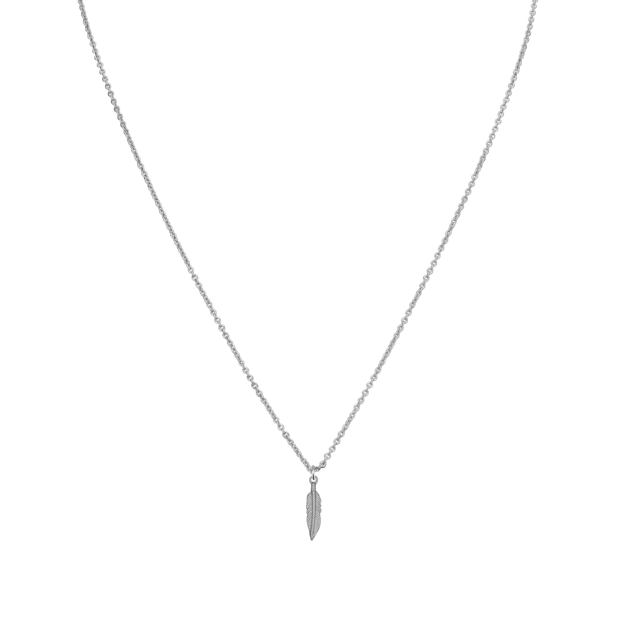 Necklaces - Tiny Feather & Helen Chain Necklace
