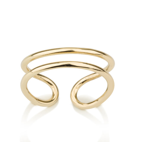 Rings - 2 Stripes Unique Open Ring