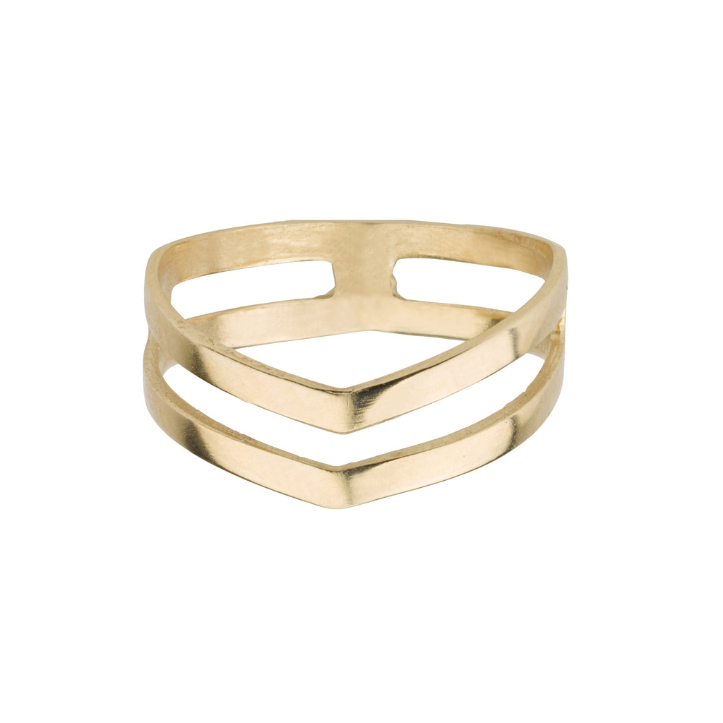 Rings - Double " V " Ring