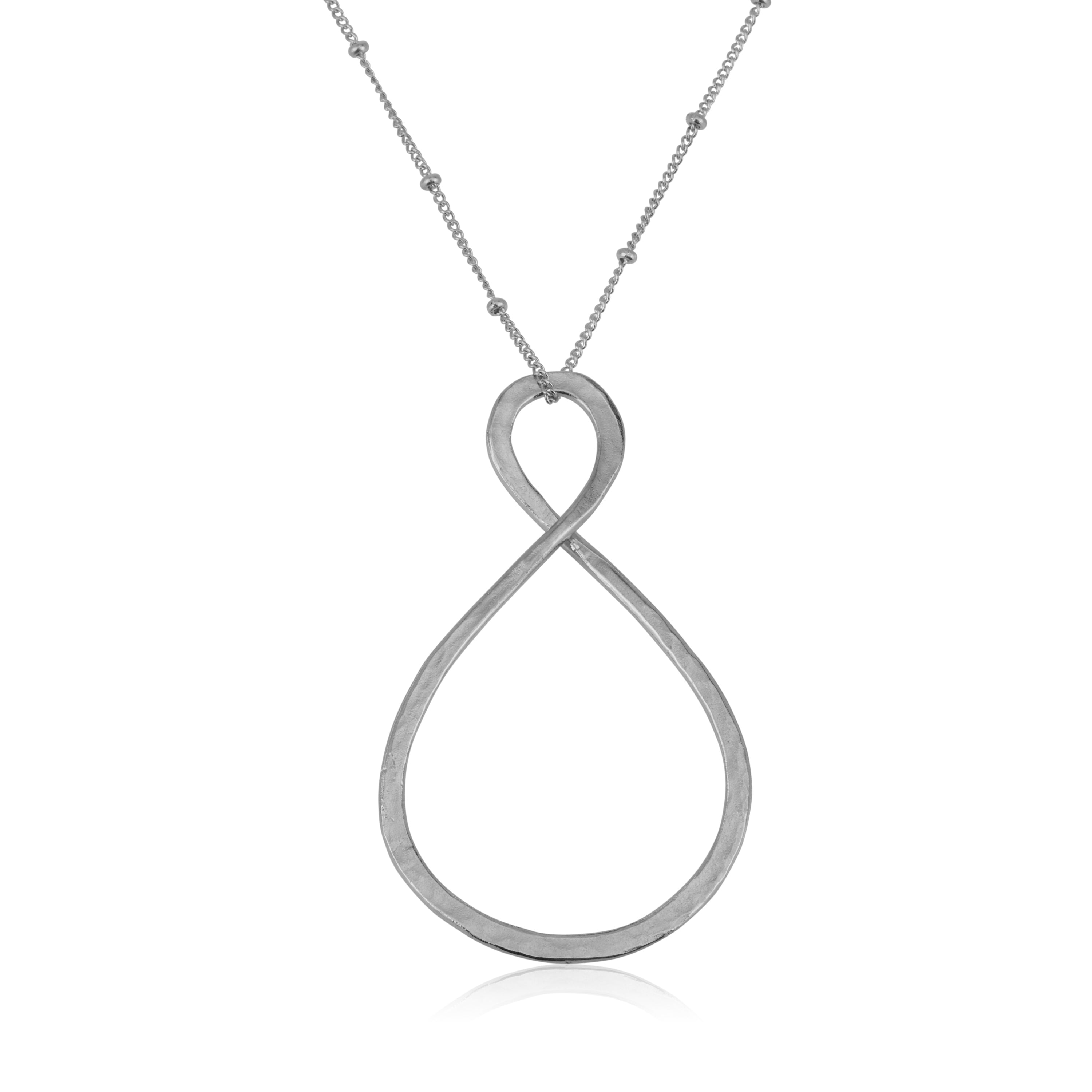 Uniqe asymmetrical large Infinity Necklace