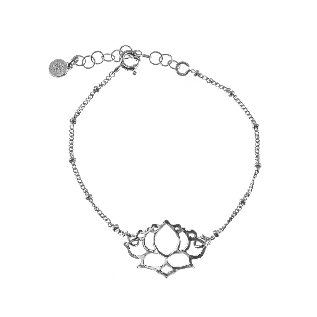 Silver Sivan and M Lotus pendant