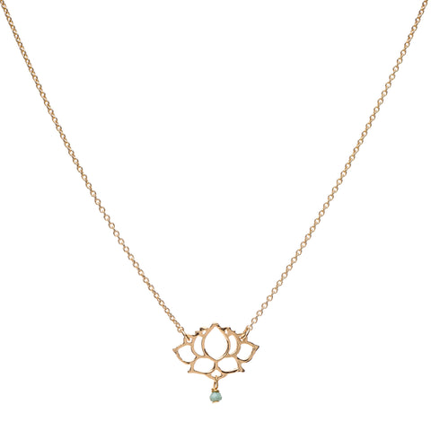 S Lotus Pendant with Romi Chain Necklace