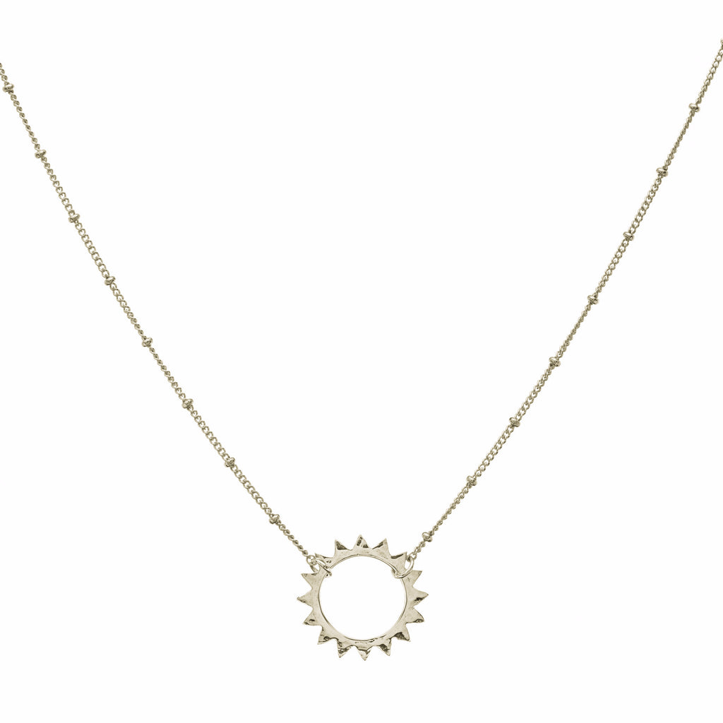 L Sun pendant & Sivan Chain Necklace