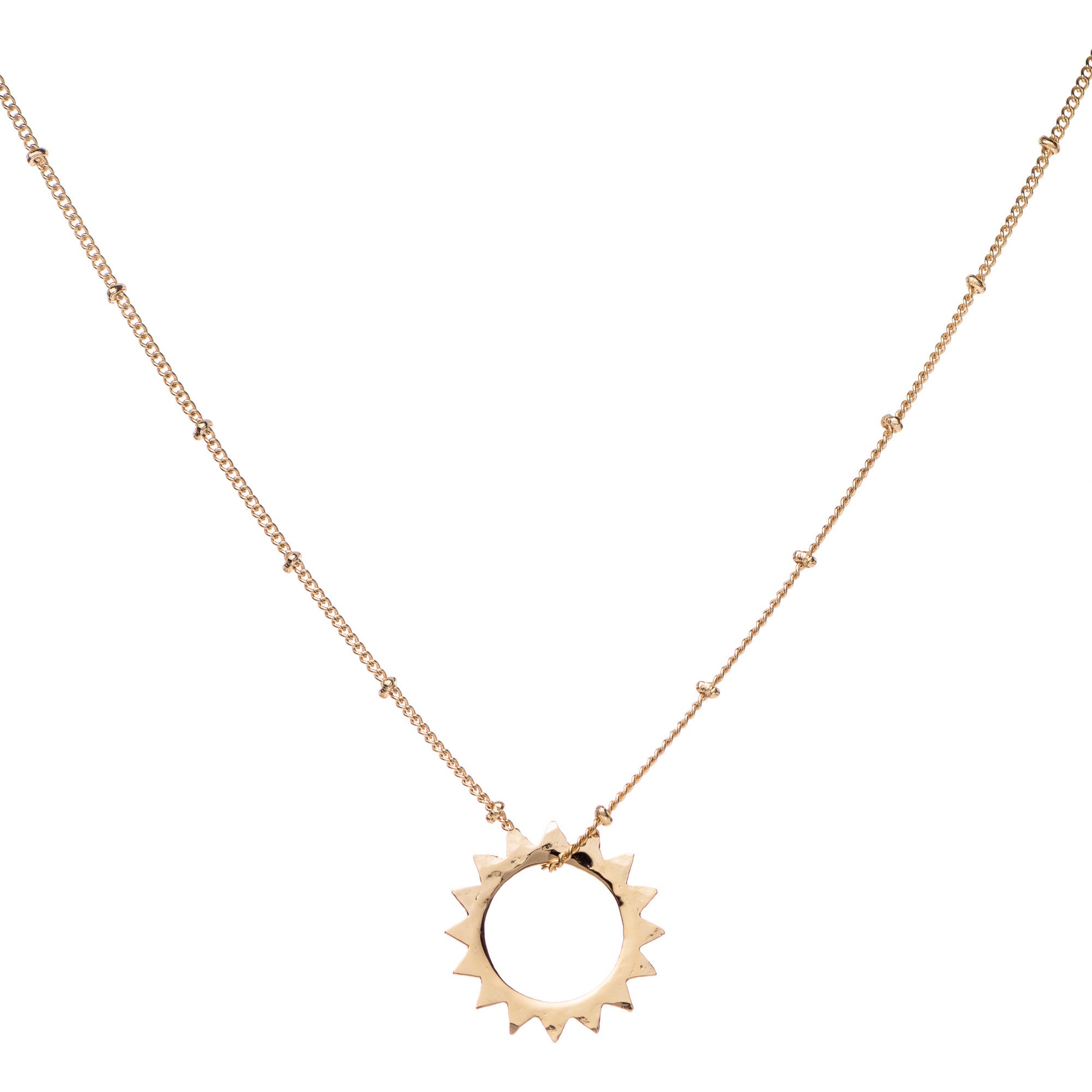 L Sun pendant & Helen Chain Necklace