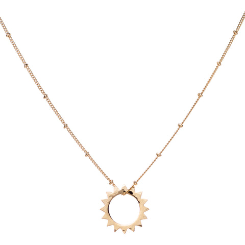 L Sun pendant & Helen Chain Necklace