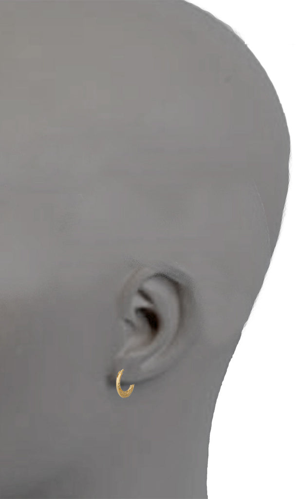 Earrings - Small Engraved Gypsy Earrings