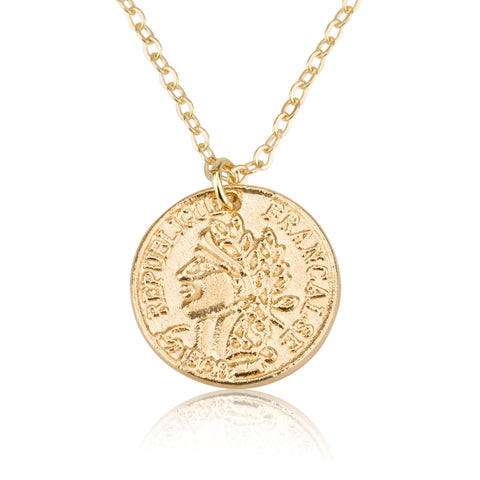 Necklaces - Ancient Coin Pendant & Helen Chain Necklace