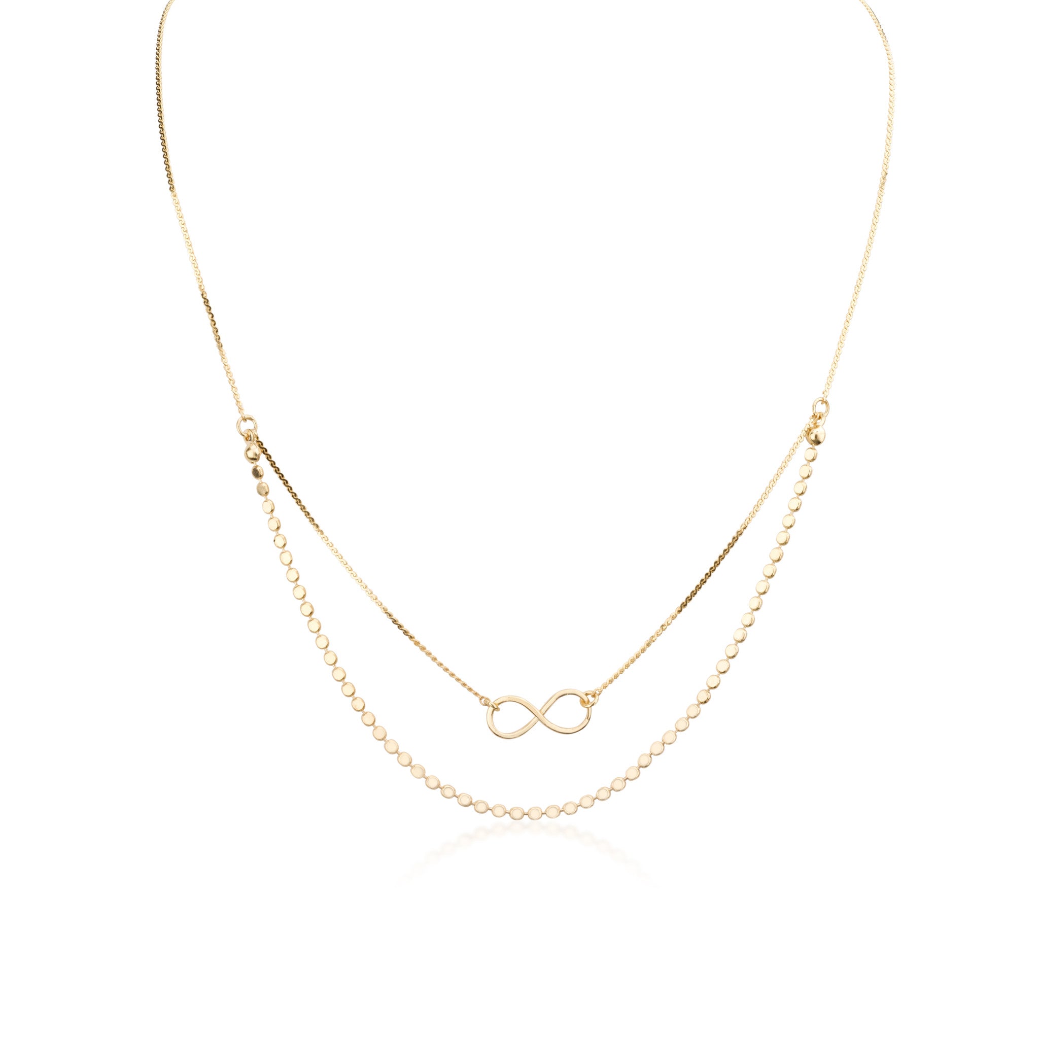 Necklaces - Half Double Liya&Helen Cahin & Small Infinity Pendant
