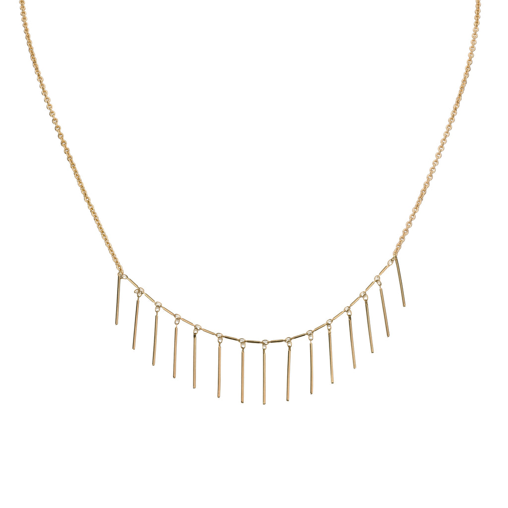 Necklaces - Helen Chain & Quill "smile" Necklace