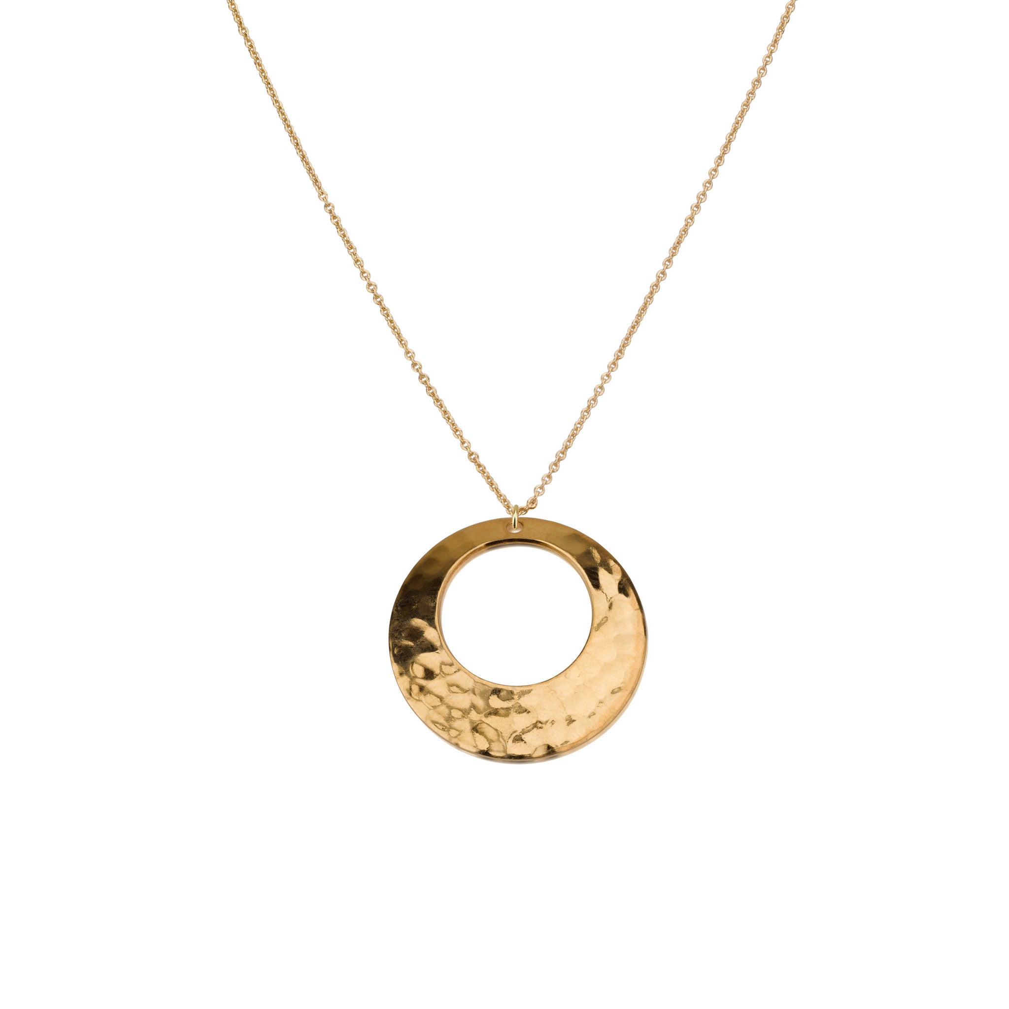Necklaces - Hollow Circle Pendant & Helen Chain Necklace