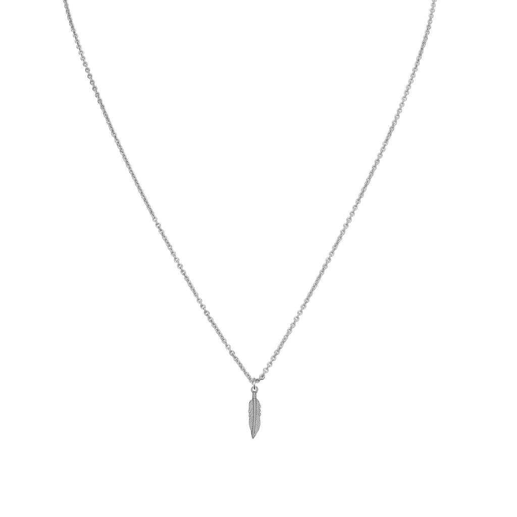 Necklaces - Tiny Feather & Helen Chain Necklace