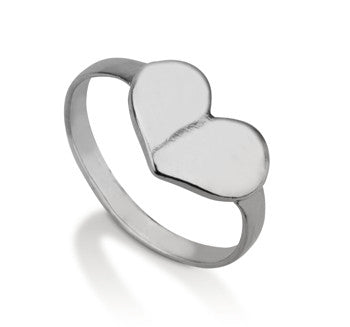 Rings - Thin Heart Signet Ring